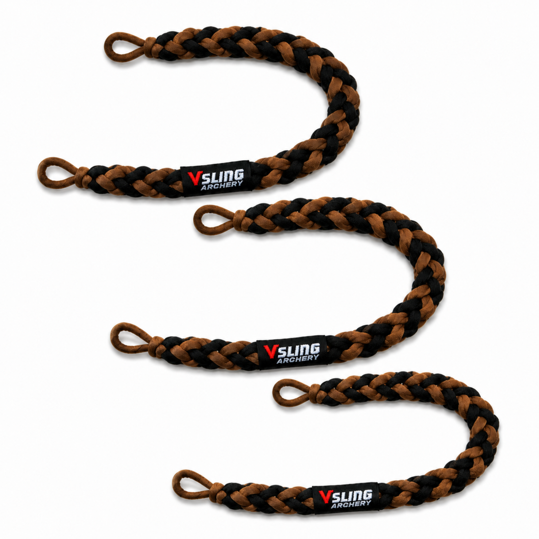 Hunter with compound bow on Vsling® sling at lakeside hunting access point